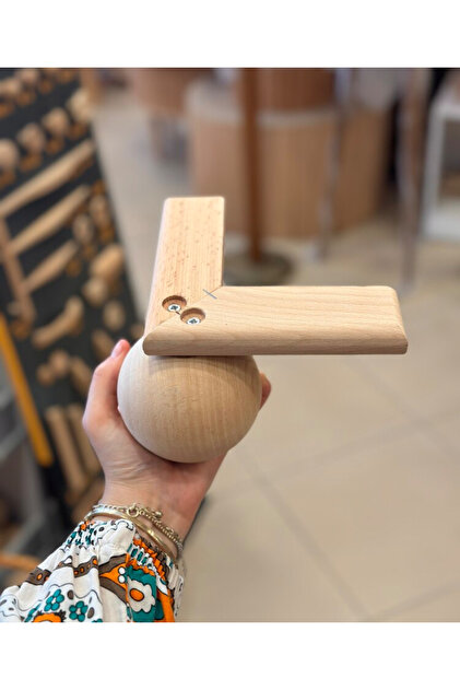 NİRVANA WOOD 9x9x11 cm Top Ayak Ahşap koltuk kanepe komidin baza