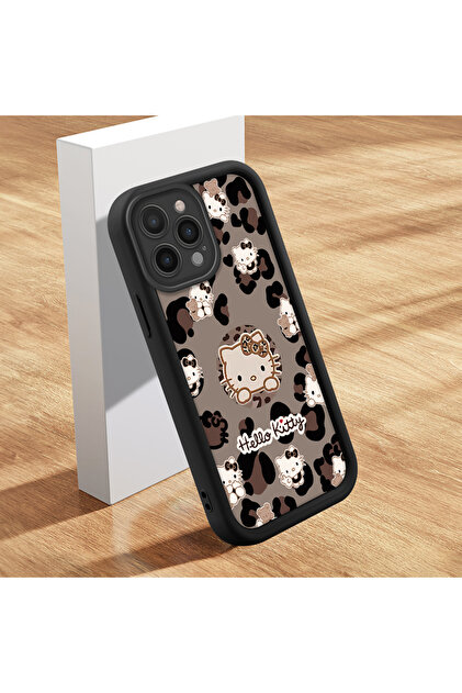 PATTERNOVA Redmi Note 13 Pro 5G Uyumlu Hello Kitty Siyah Silikon