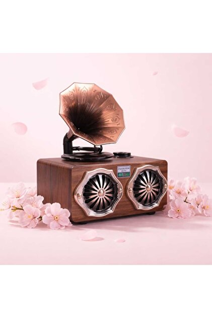 KAMSELL Everton Rt-744 Gramafon Görünümlü Nostajık Radyo Müzik