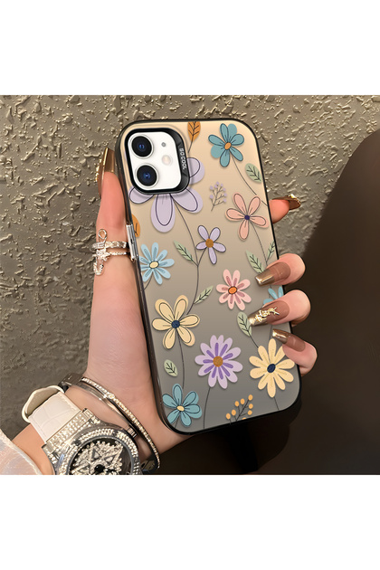 iPhone 12/12 Pro Compatible Stylish Floral Pattern Anti-Drop Phone Case