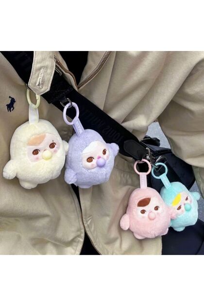 ZİVENTA Bubble & Labubu Kafa Peluş Up Anahtarlık Beanie Blind Box
