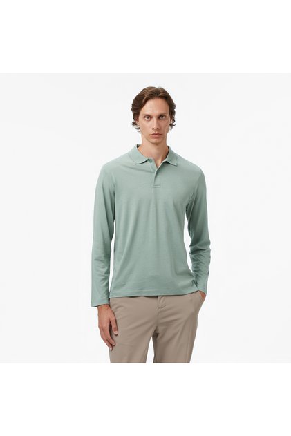 Erkek Yeşil Classic Fit Polo Yaka T-Shirt