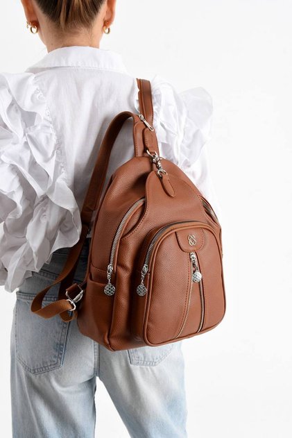 Women's Backpack Multi-Compartment Daily Use Soft Leather