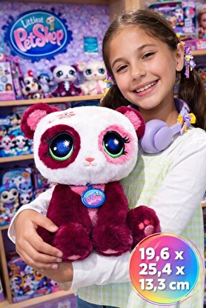 TOYFEST Littlest Pet Shop Signature Peluş Seri 4 Panda 25 cm Büyük
