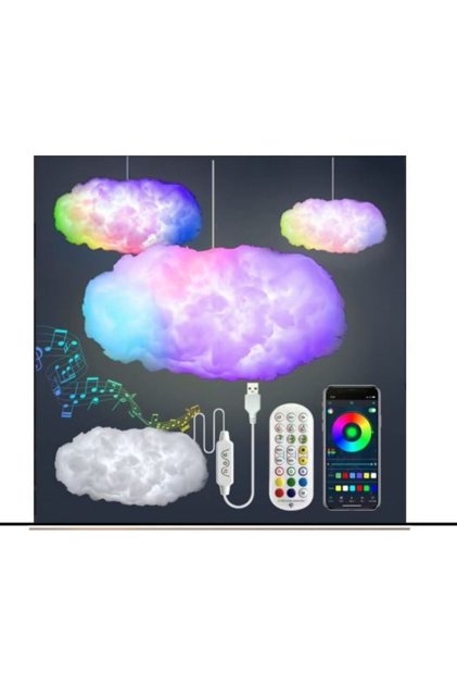 SET de Iluminat Ambiental tip LED RGB de 10m "Norisor" (Cloud Lamp)