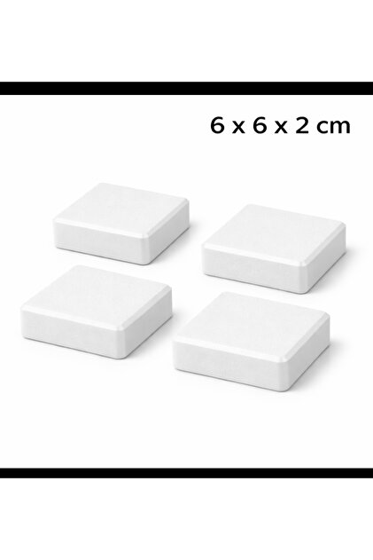 Tasarım Mobilya Yükseltici Takoz 6x6x2 cm – Plastik Ayak Yükseltme