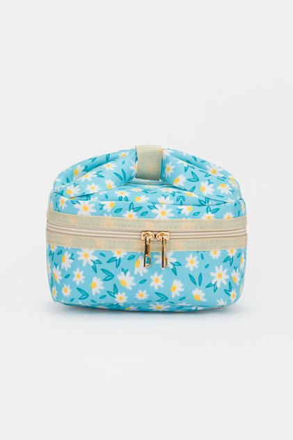 Medium Size Ribbon Makeup Bag Cosmetic Organizer Travel Bag