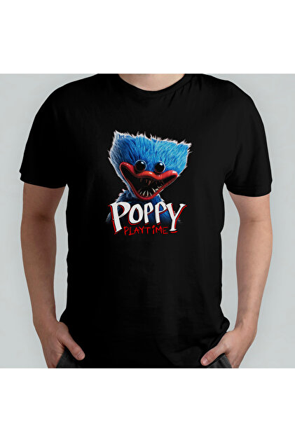 Pixxa Poppy Playtime 3 CatNap %100 Pamuklu Bisiklet Yaka T-Shirt