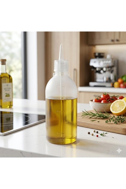 Mutfak İçin Yağdanlık 500 ml Ölçülü Pratik Yağ Şişesi - Ölçü Göstergeli Yağ Şişesi