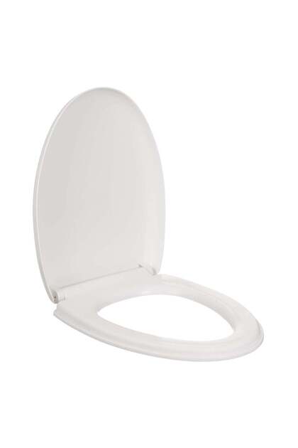 Capac pentru Toaleta Alb cu Mecanism Soft Close V Shape 35.5x46cm