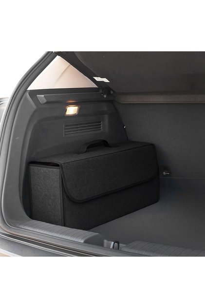 Organizator din Fetru Gri Antracit pentru Portbagaj Auto 50x17x27cm
