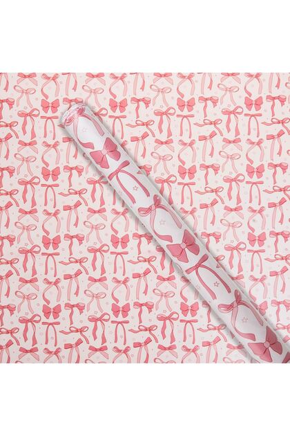Hartie Ambalaj Roz cu Model Fundite 150x70cm