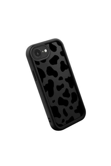 iPhone 16E Compatible High-Quality Tiger Pattern Black Case