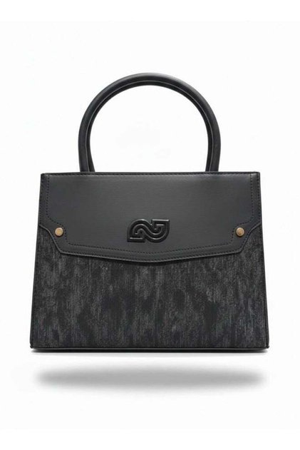Black Women’s Satchel Handbag with Matching Small Wallet