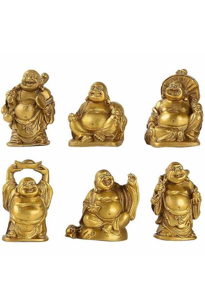 Set 6 Buddha veseli, statuete feng shui simbolul fericirii