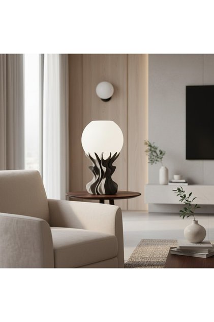 ORB Modern Tasarım Dekoratif Abajur - Geometrik Küreli Gece Lambası