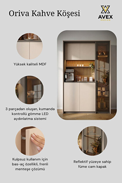 Avex Home Premium Serisi | Oriva Kahve Köşesi, Servis Barı, Çok
