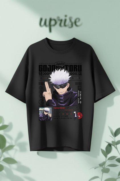 Satoru Gojo Jujutsu Kaisen Printed Cotton Lu Oversized T-Shirt