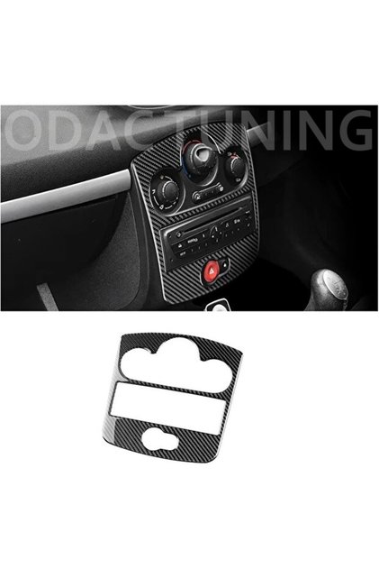 Renault Clio 3 Torpido, Konsol, Trim, Göğüs Karbon Folyo 5D Sticker Kaplama CARBON Renk
