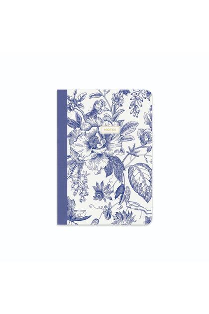 Limited Edition B5 40 Yp. Tailor Sewing Notepad - 2-Pack Blue Chinoiserie