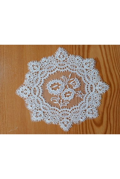 Coffee Coaster Motif Guipure Lace - 12 Pieces (1 Pack)