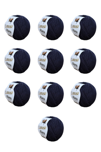 Alara Cotton Yarn 10-pack 50 gr 140 m Βαμβάκι και Ακρυλικό (963) Νήμα για Αμιγκουρούμι και Πλέξιμο