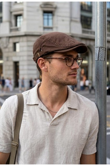 Men's Classic Cap | Minimal Flat Cap Men's Hat
