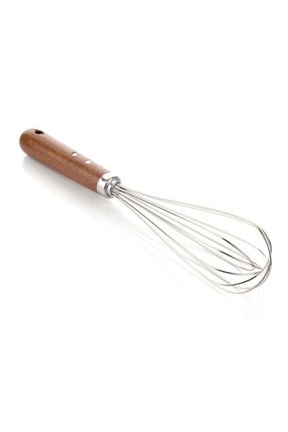 Brown Unisex Acacia Handle Whisk Model Code: Mien-1561Brown