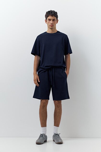 Lastikli belli jogger bermuda şort