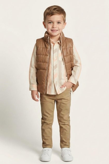 2-8 Years Old Boy's Double-Sided Inflatable Vest Shirt Pants Set-3 Y