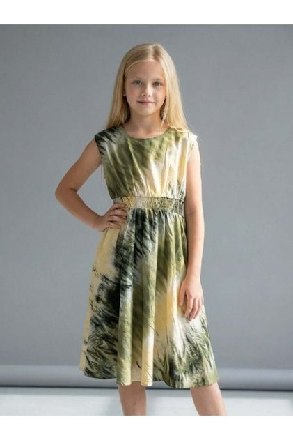 Girl's Patterned Design Dress