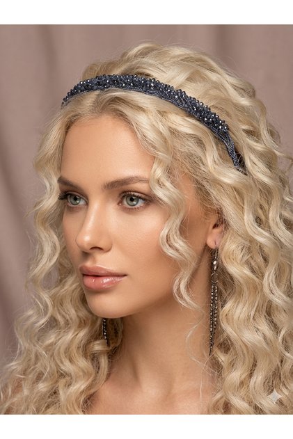 Real Stone Crown with Tie-Down Adjustable Shiny Stone Crown Henna Crown Bride Festival Crown
