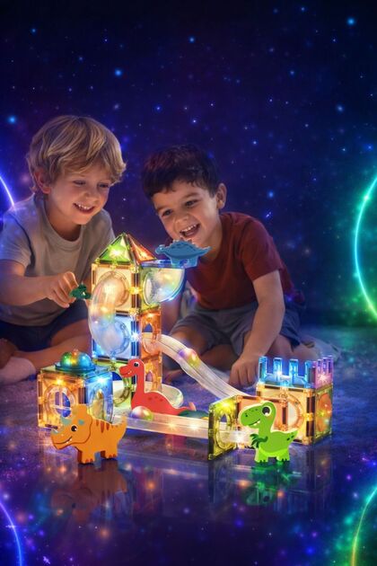 ydn Manyetik Tiles Light Versiyon 64 Parça Manyetik Eğitici