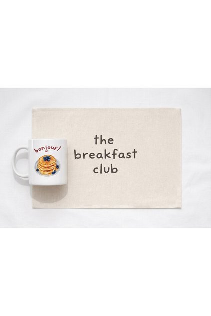 Breakfast Linen American Service and Bonjour Mug Set