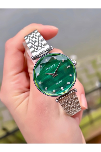 Women's Wristwatch New Model Steel Band Cut Glass Waterproof 2-Year Warranty Bracelet Gift