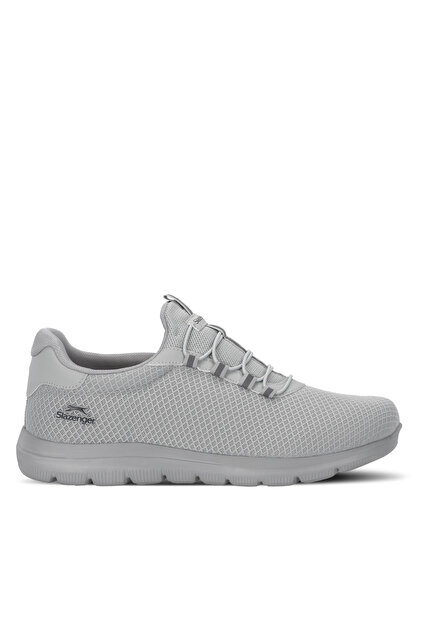 Flex Fit I Men's Large Size Gray Running & Walking Sneakers