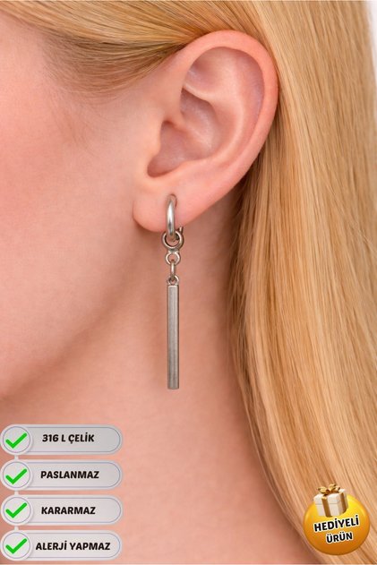 Steel Special Design Dangle Gift Earrings for Couples, Does Not Tarnish or Fade
