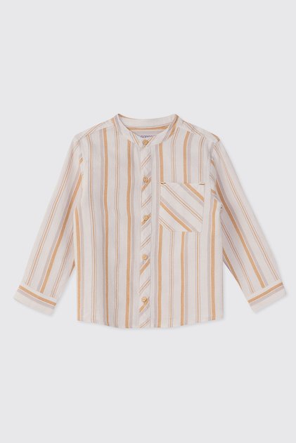 Baby Boy Judge Collar Ecru Shirt