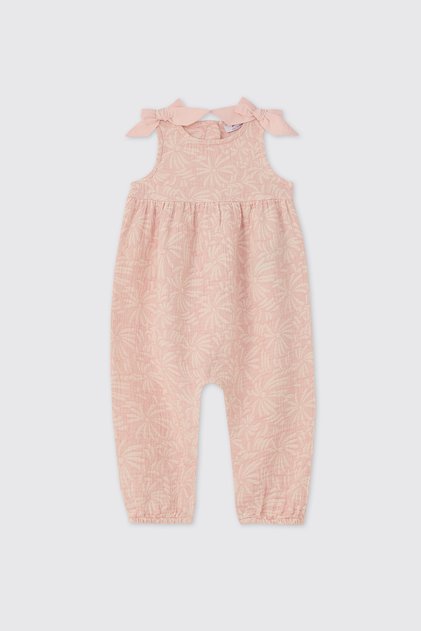 Newborn Powder Muslin Jumpsuit