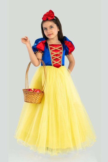 Snow White Birthday and Party Dress with Crown Gift