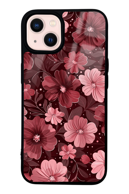 iPhone 13 Velvet Burgundy Design Glossy Phone Case