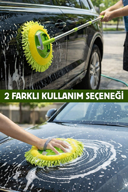 Nandy Home Mikrofiber, Araç Yıkama Mopu - Çok Amaçlı Mop - Yedek