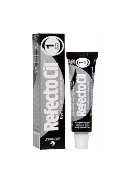 Vopsea pentru gene și sprâncene, nuanța 1 negru pur, 15 ml