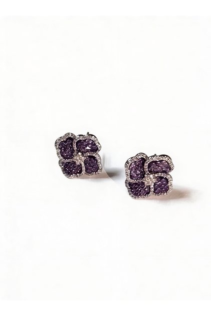 Majestic Violet Petal Studs