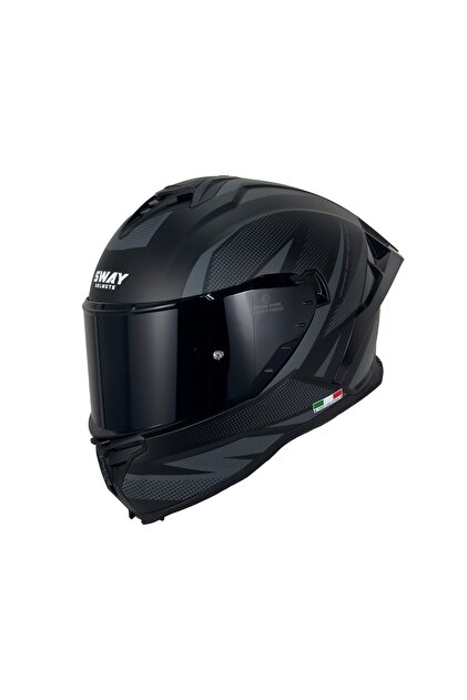 Sway SW 867 Asphalt Kapalı Motosiklet Kaskı Mat Siyah - Fiyatı