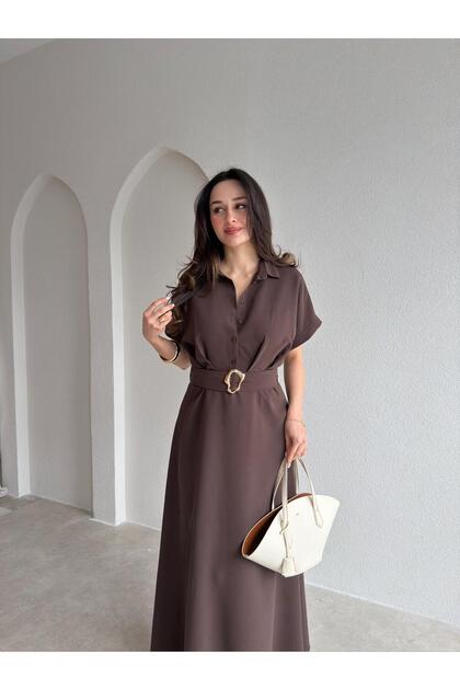 roxy brown dress Palmy Days Midi Dress