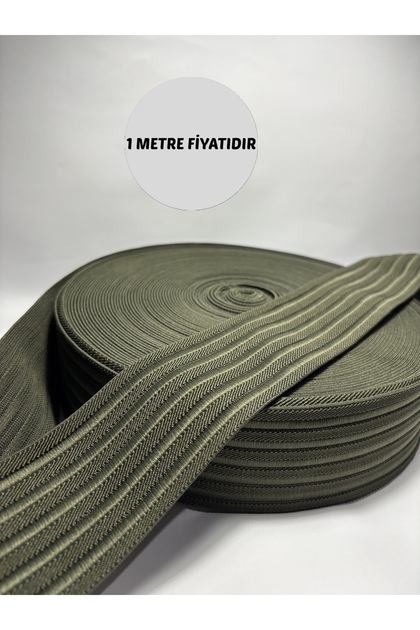 ASKER YEŞİLİ HAKİ ÖZEL ŞERİT LASTİK 6CM