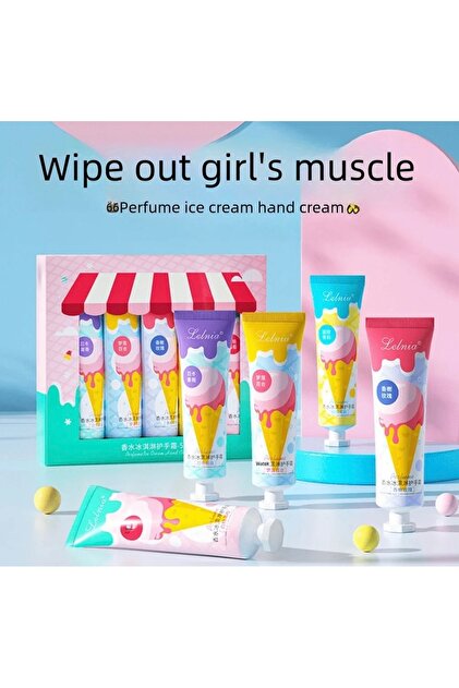 Nourishing and moisturizing hand cream in various scents, 5 x 20g packs