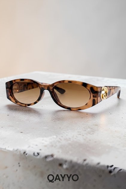 Geran Leopard Brown Uv400 Protected Ultra Light Women's Sunglasses