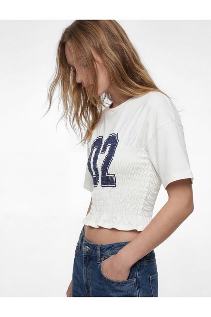 Slim Fit Short Sleeve Crew Neck Gipeli T-Shirt